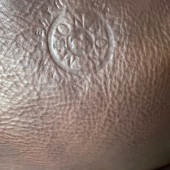 100% Leather Large M LONDON Vintage Backpack Maroon/Brown, Suede Interior Bag - Picture 12 of 13